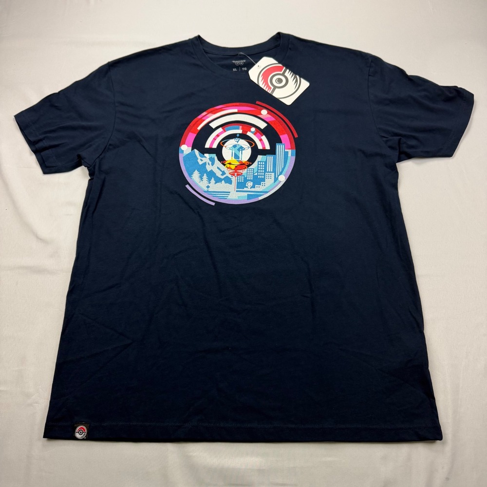 Pokémon Center T-Shirt Mens XL Navy Pokemon‎ GO Fest 2021 Graphic Tee
